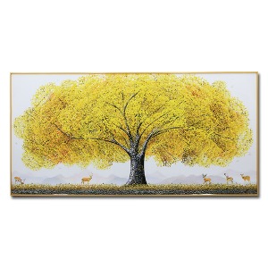 생명의나무 화이트 120 대형 황금 돈나무 액자 해바라기 그림 인테리어 거실